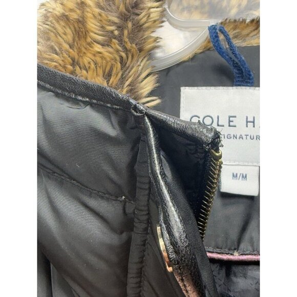 Cole Haan Women's Down Quilted Puffer Mid Length Coat 357SD357 Deep Black Sz M - Picture 10 of 16